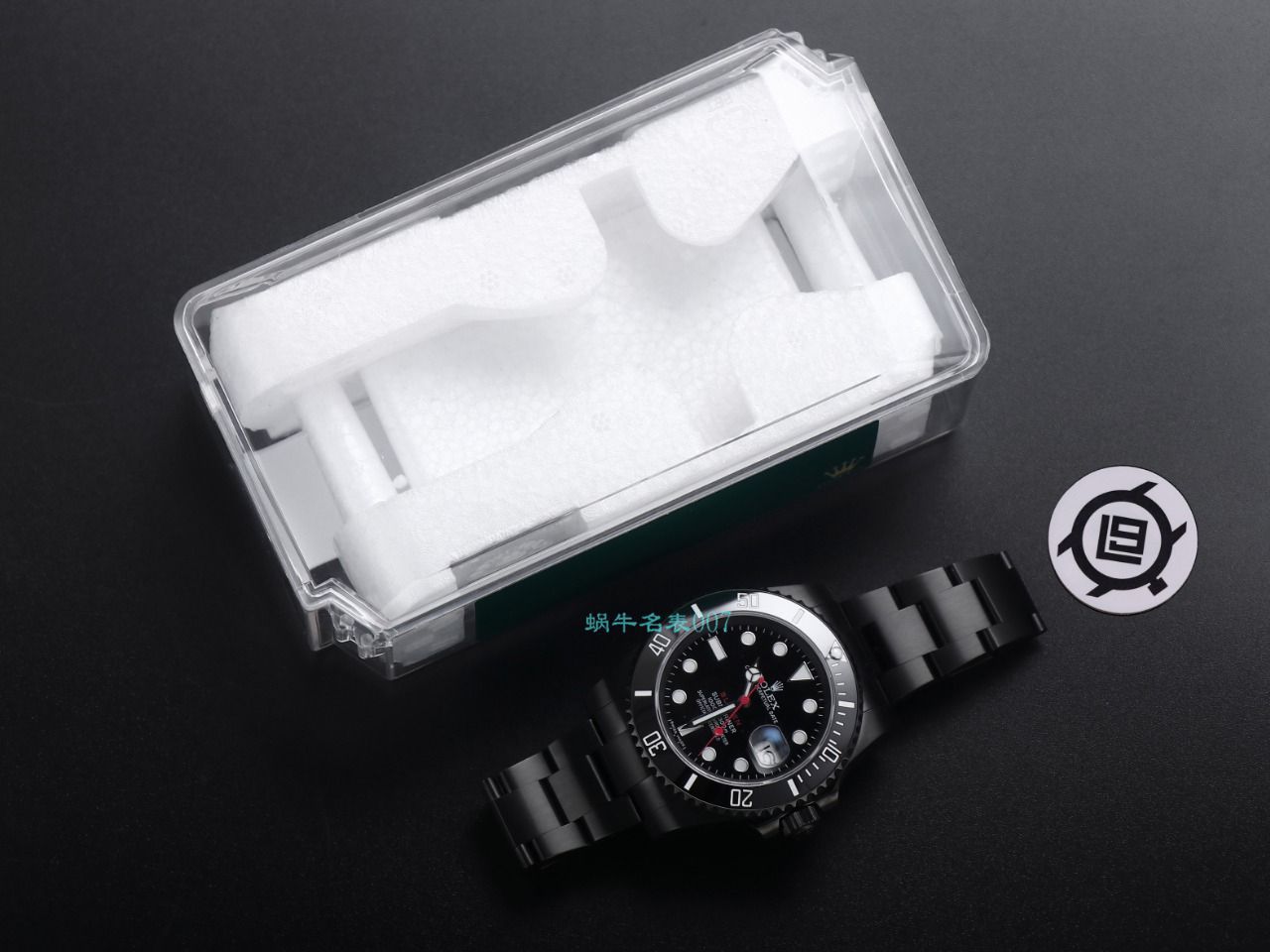 V9 Factory  Rolex 水鬼 top 复刻手表BLAKEN  SUBMARINER  DATE LV官方同款曜黑改装版 / R670
