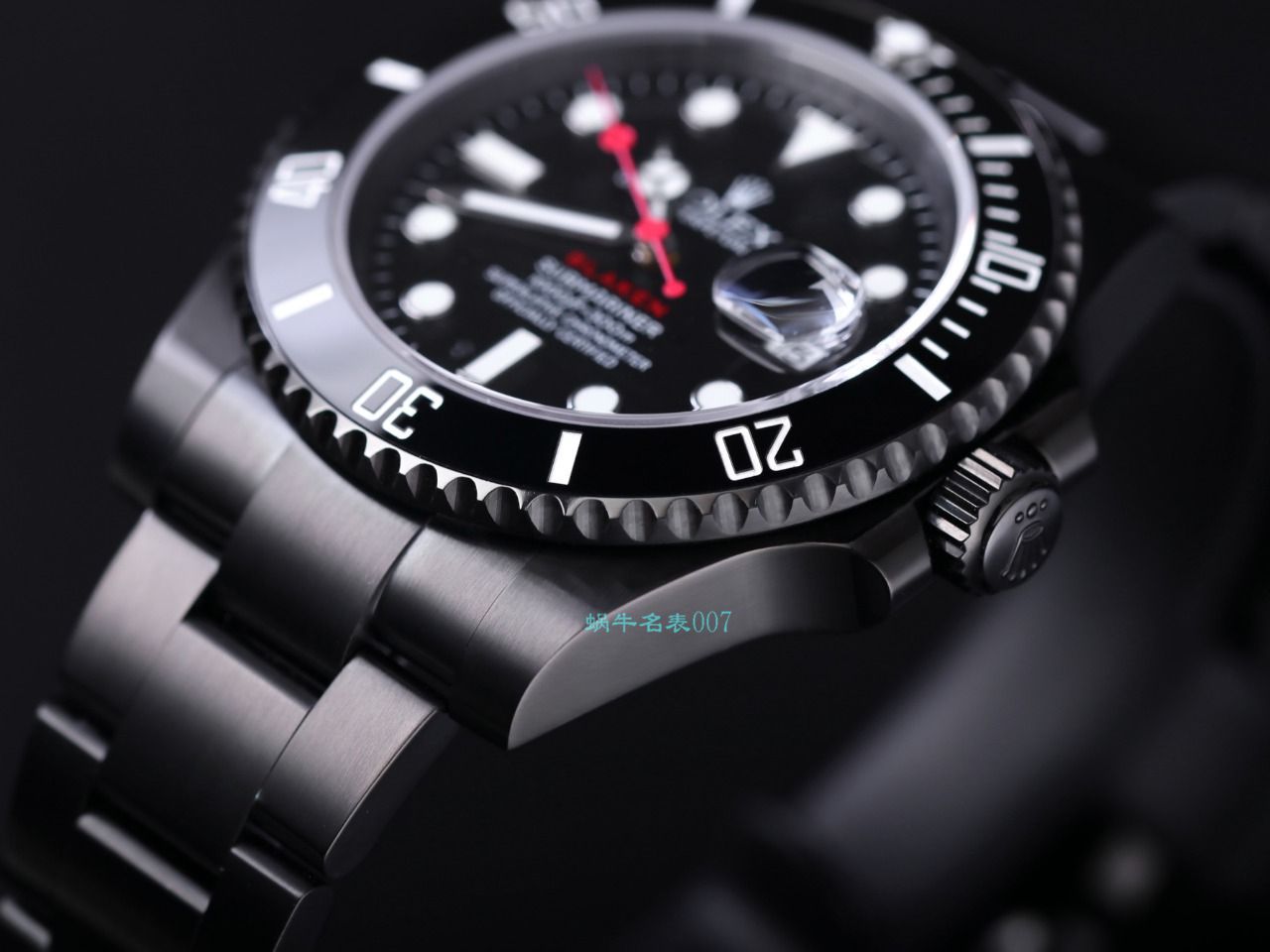 V9 Factory  Rolex 水鬼 top 复刻手表BLAKEN  SUBMARINER  DATE LV官方同款曜黑改装版 / R670