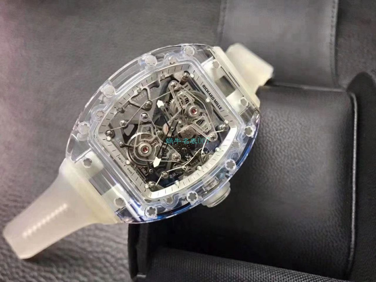 【 Video analysis 】EUR  Factory  RICHARD MILLE  Tourbillon RM056，RM 56-02雪琉璃全透明1比1高仿手表 / RM 56-02EUR