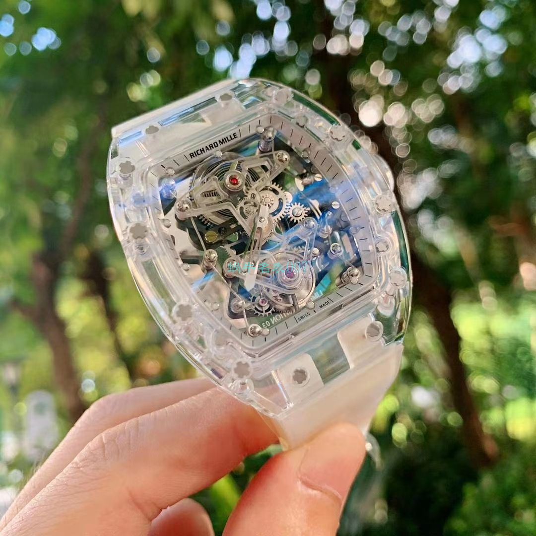 【 Video analysis 】EUR  Factory  RICHARD MILLE  Tourbillon RM056，RM 56-02雪琉璃全透明1比1高仿手表 / RM 56-02EUR