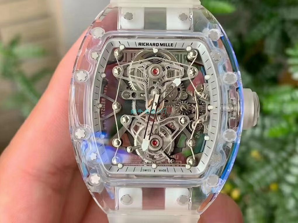 【 Video analysis 】EUR  Factory  RICHARD MILLE  Tourbillon RM056，RM 56-02雪琉璃全透明1比1高仿手表 / RM 56-02EUR