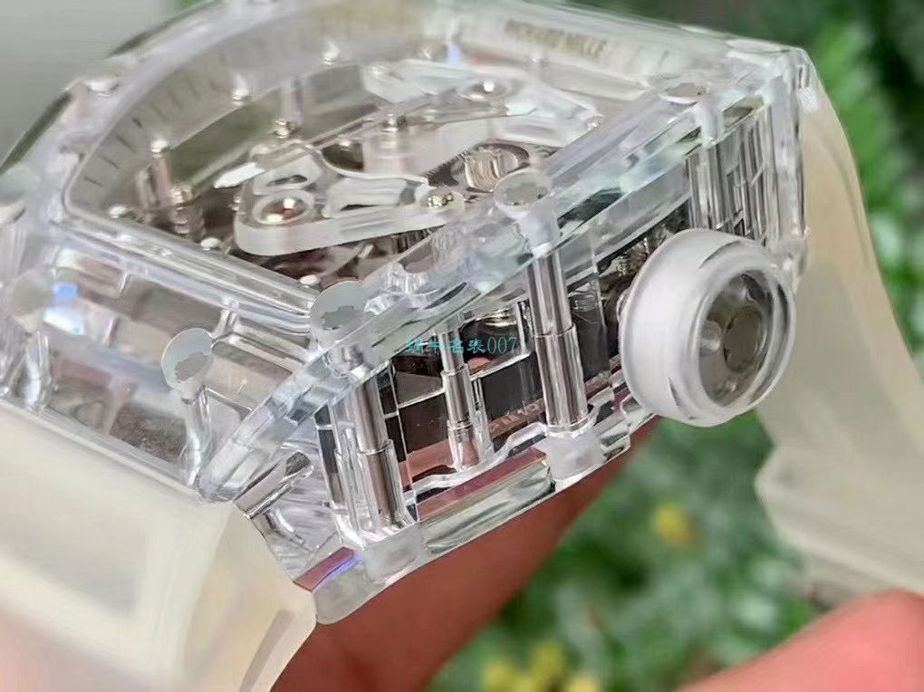 【 Video analysis 】EUR  Factory  RICHARD MILLE  Tourbillon RM056，RM 56-02雪琉璃全透明1比1高仿手表 / RM 56-02EUR