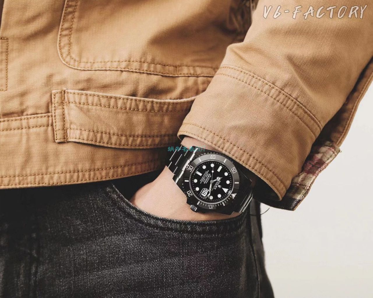 V6 Factory 魔改装 Rolex  Submariner 暗夜黑特别版复刻高仿BLAKEN 116610LN SUBMARINER DATE手表 / R672