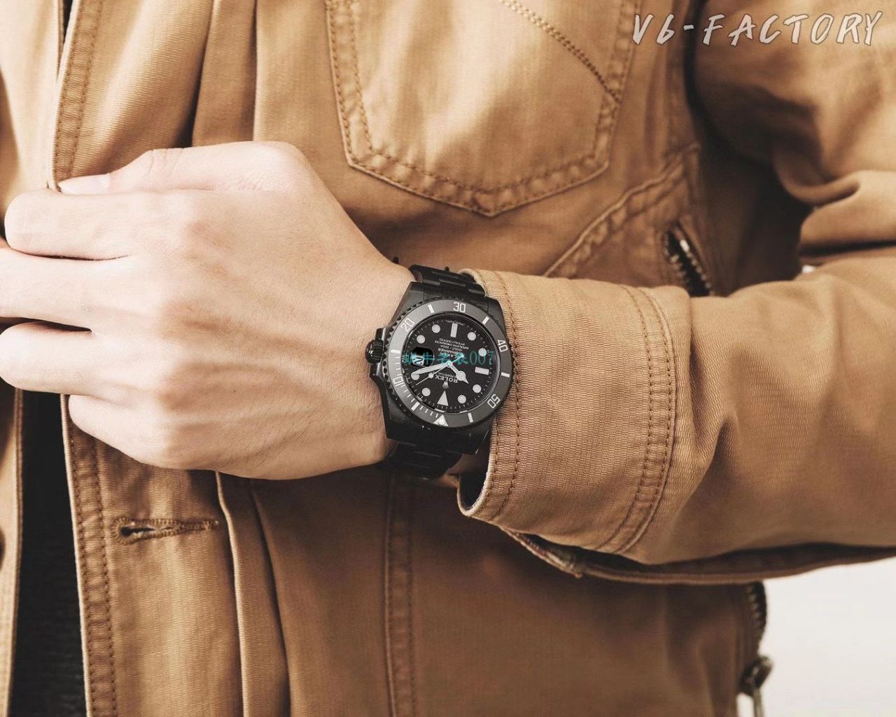 V6 Factory 魔改装 Rolex  Submariner 暗夜黑特别版复刻高仿BLAKEN 116610LN SUBMARINER DATE手表 / R672