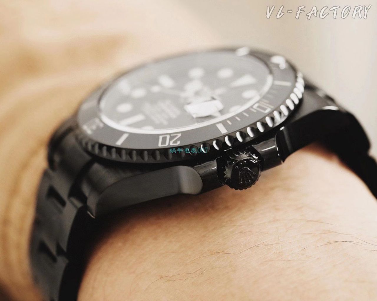 V6 Factory 魔改装 Rolex  Submariner 暗夜黑特别版复刻高仿BLAKEN 116610LN SUBMARINER DATE手表 / R672