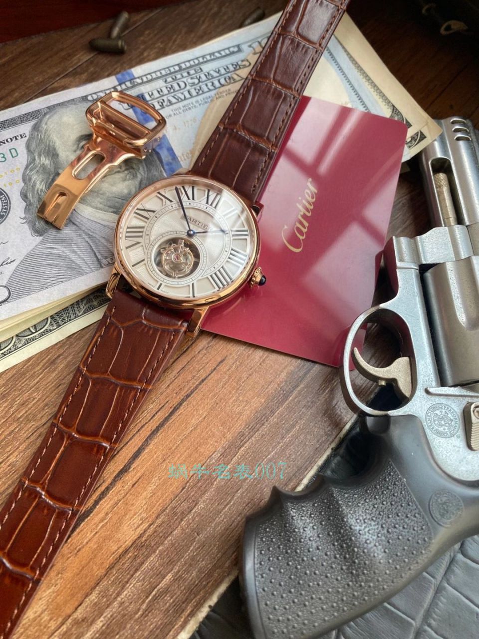【评测视频】BBR Factory  Cartier  ROTONDE DE  Cartier  1比1高仿 Tourbillon 手表W1556215 wrist watch  / K317