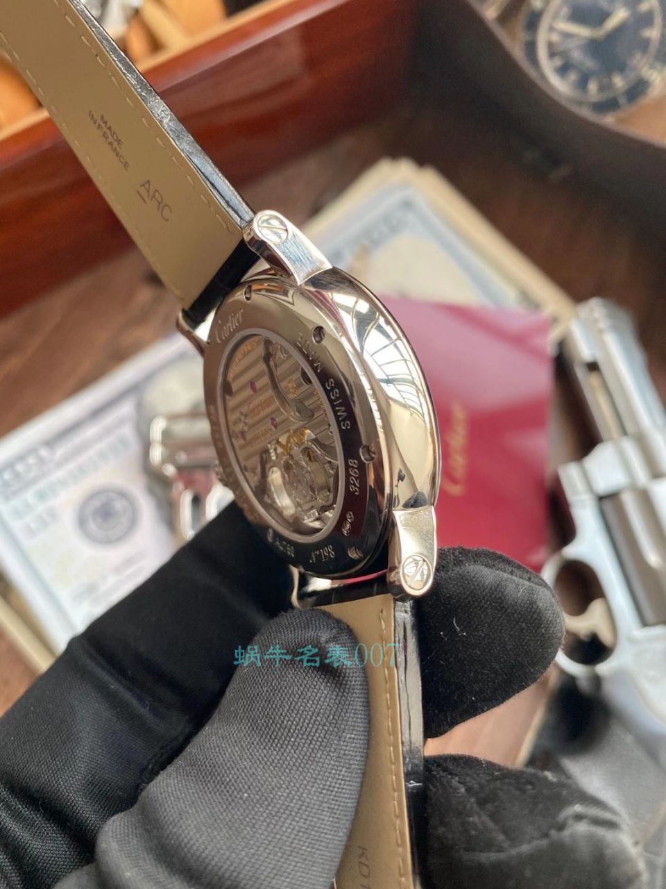 【评测视频】BBR Factory  Cartier  ROTONDE DE  Cartier  1比1高仿 Tourbillon 手表W1556215 wrist watch  / K317