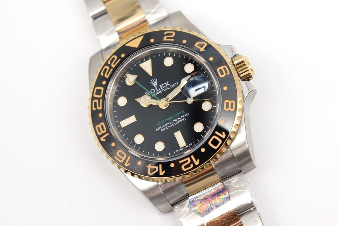 【 Video analysis 】AR Factory 1比1高仿 Rolex 间金 GMT MASTER II手表116713-LN-78203 wrist watch  / R676