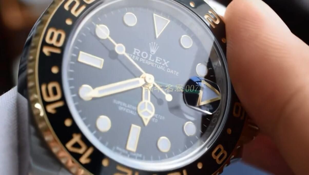 【 Video analysis 】AR Factory 1比1高仿 Rolex 间金 GMT MASTER II手表116713-LN-78203 wrist watch  / R676