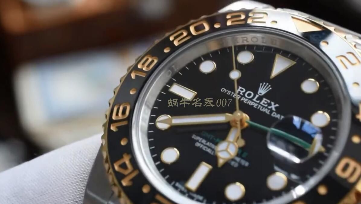 【 Video analysis 】AR Factory 1比1高仿 Rolex 间金 GMT MASTER II手表116713-LN-78203 wrist watch  / R676