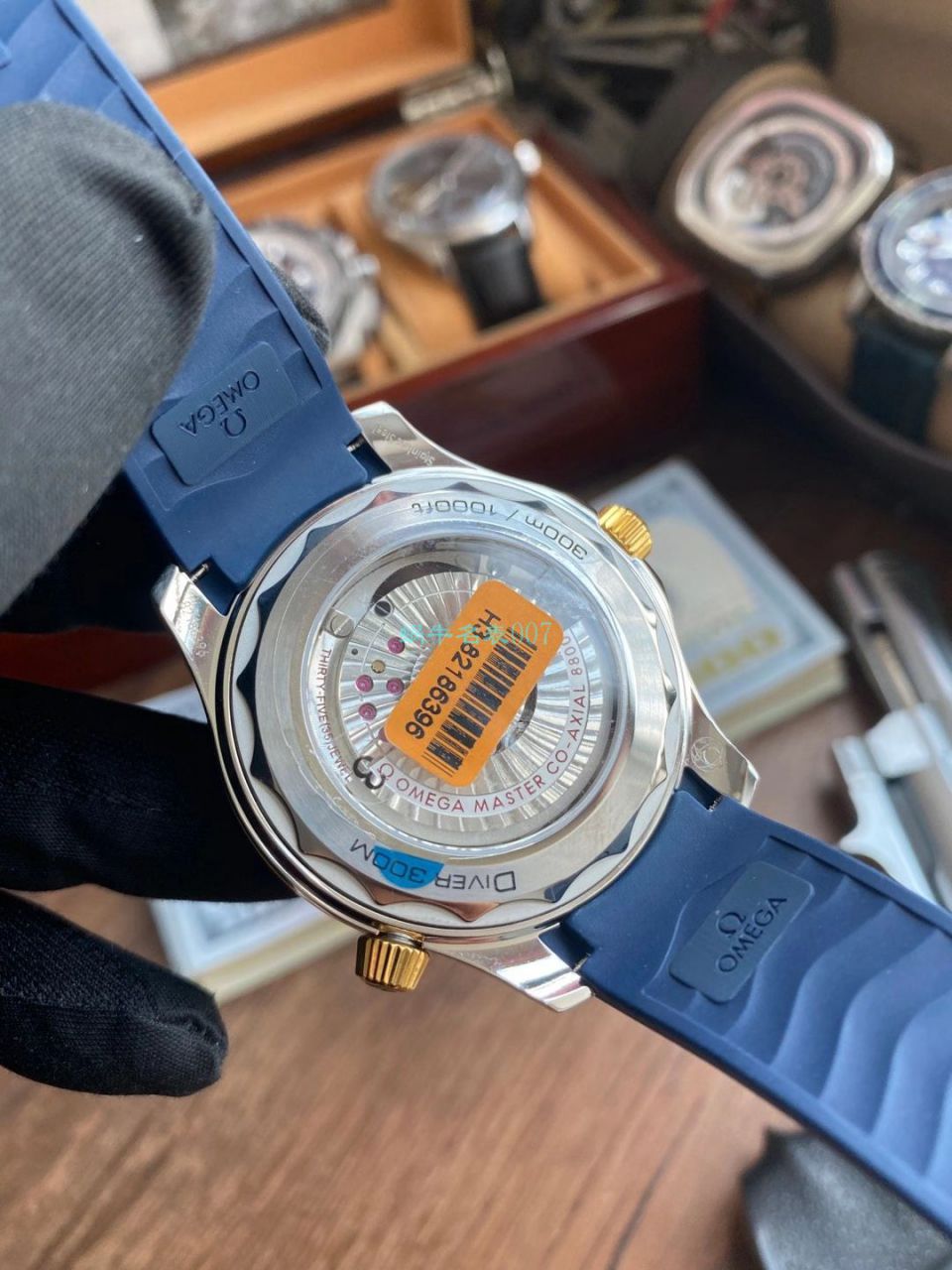VS Factory OMEGA Seamaster 300米间黄金蓝盘1比1超A复刻手表210.22.42.20.03.001 wrist watch  / VS781