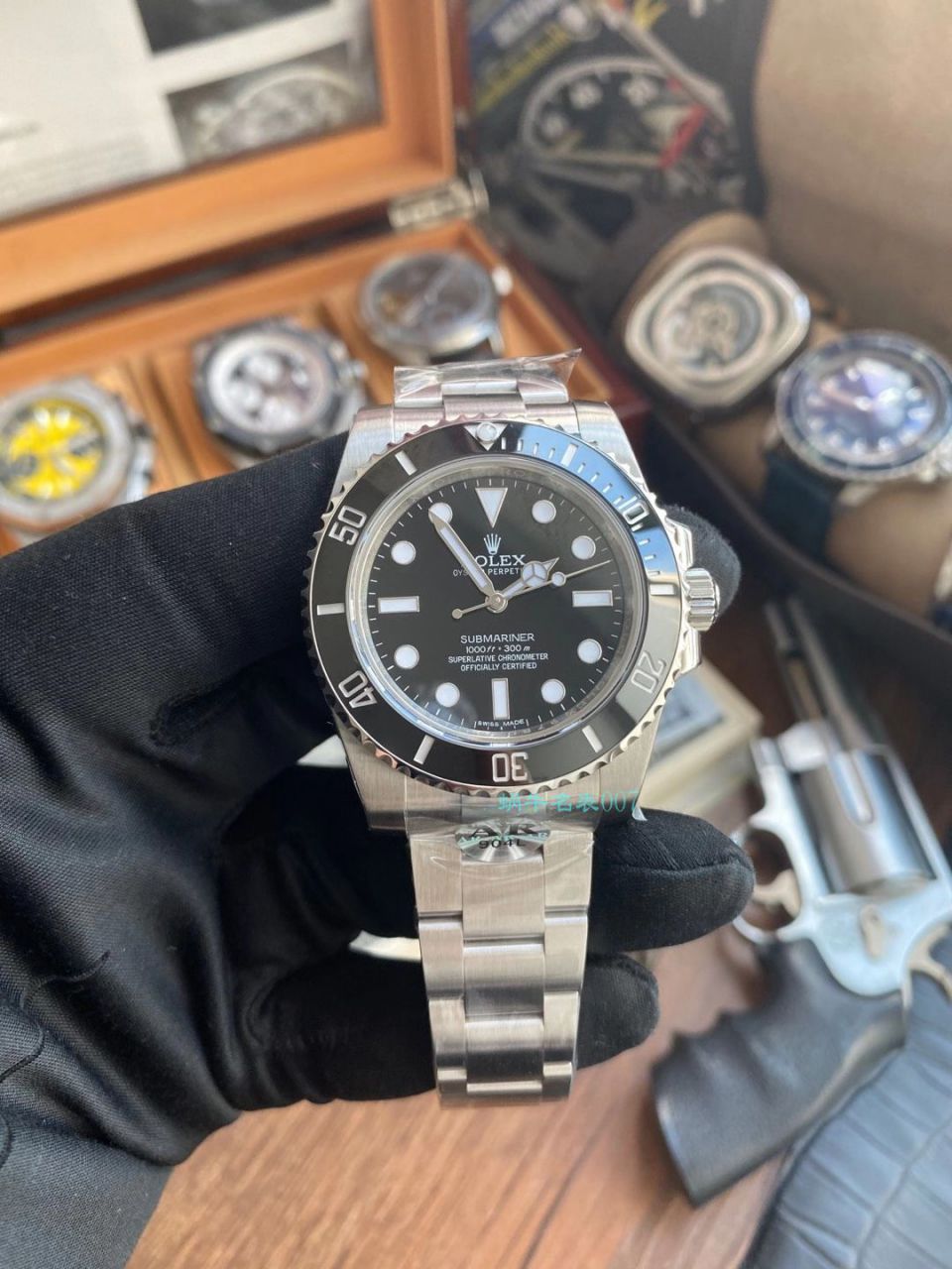 AR Factory  Rolex  Submariner 型1比1高仿手表无日历无历 Submariner 114060-97200 黑盘 wrist watch  / R677