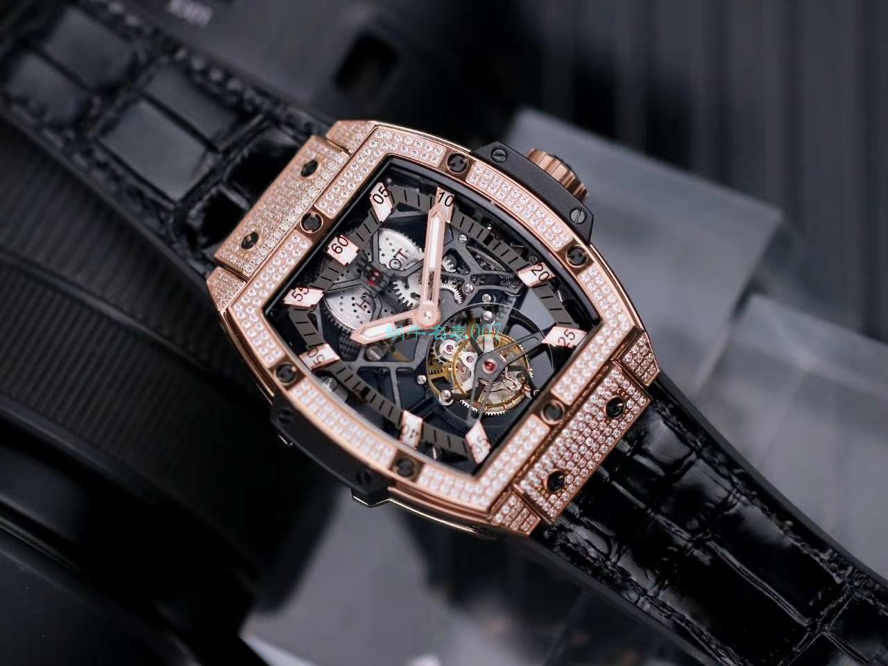 JB Factory  hublot MASTERPIECE 超A1比1高仿 Tourbillon 手表906.ND.0129.VR.AES12 / YB107