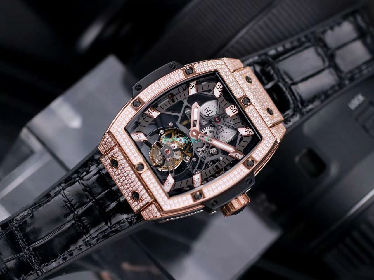 JB Factory  hublot MASTERPIECE 超A1比1高仿 Tourbillon 手表906.ND.0129.VR.AES12 / YB107