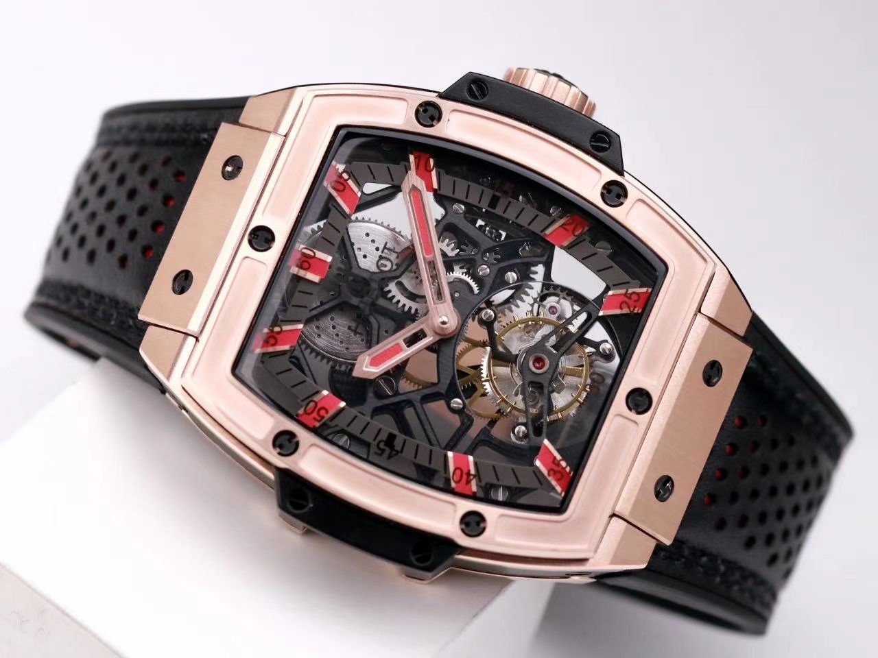 JB Factory  hublot MASTERPIECE 超A1比1高仿 Tourbillon 手表906.ND.0129.VR.AES12 / YB107
