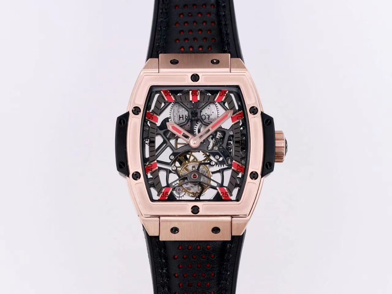 V9 Factory  hublot MASTERPIECE Tourbillon 超A1比1高精仿手表906.OX.0123.VR.AES13 wrist watch  / YB108