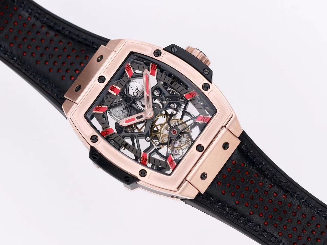 V9 Factory  hublot MASTERPIECE Tourbillon 超A1比1高精仿手表906.OX.0123.VR.AES13 wrist watch  / YB108