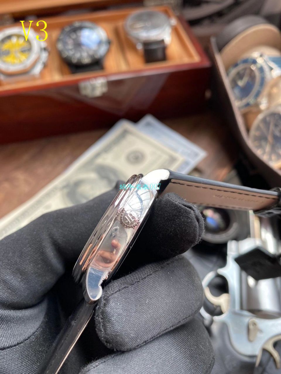【 Video analysis OM Factory V3版本6654】Blancpain 经典月相6654-1127-55B 1比1复刻高仿手表 / BP073