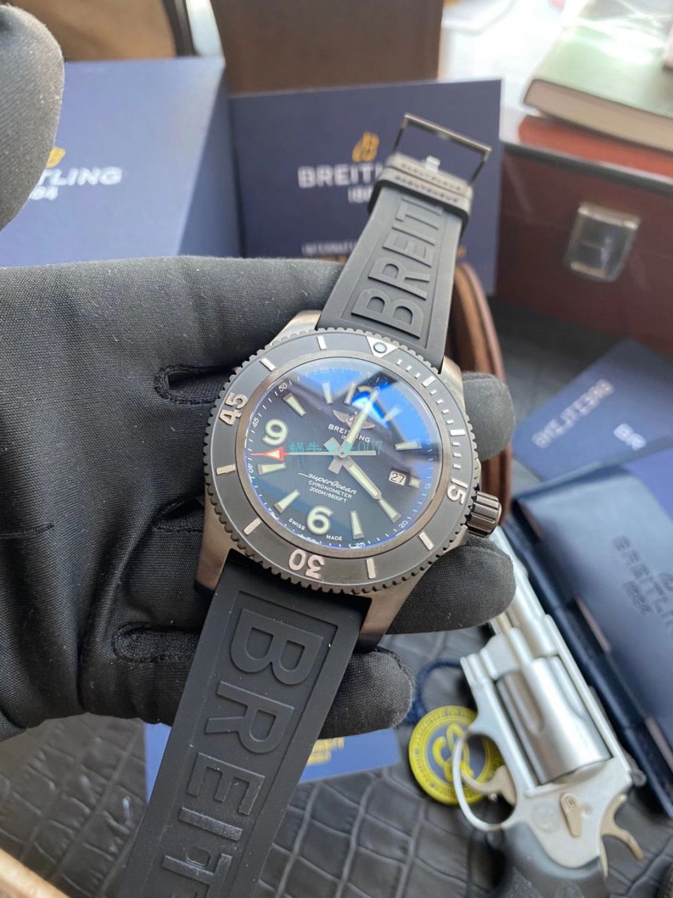 【渠道原单】 Breitling 超级海洋系列M17368B71B1S2（针扣） wrist watch  / BL202