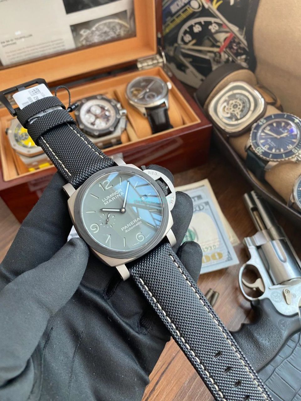 VS Factory Panerai LUMINOR 1比1超A复刻高仿手表PAM01662烟灰 wrist watch  / VSPAM1662