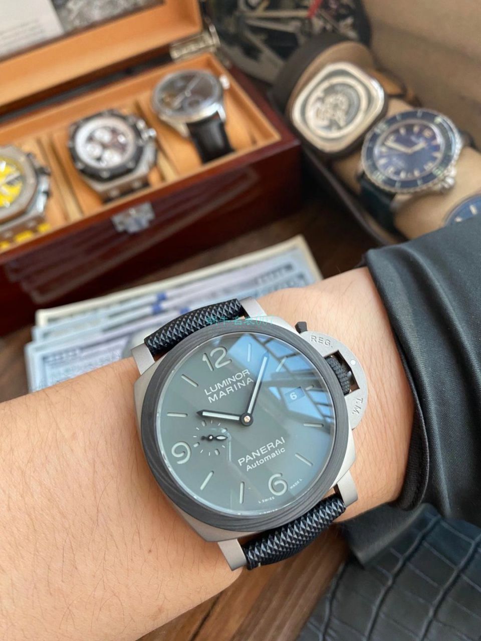 VS Factory Panerai LUMINOR 1比1超A复刻高仿手表PAM01662烟灰 wrist watch  / VSPAM1662