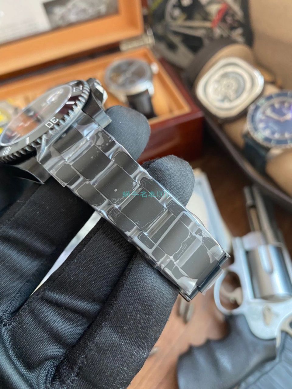 V9 Factory  Rolex 水鬼 top 复刻手表BLAKEN  SUBMARINER  DATE LV官方同款曜黑改装版 / R670