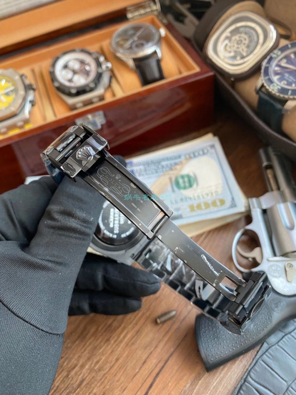 V9 Factory  Rolex 水鬼 top 复刻手表BLAKEN  SUBMARINER  DATE LV官方同款曜黑改装版 / R670
