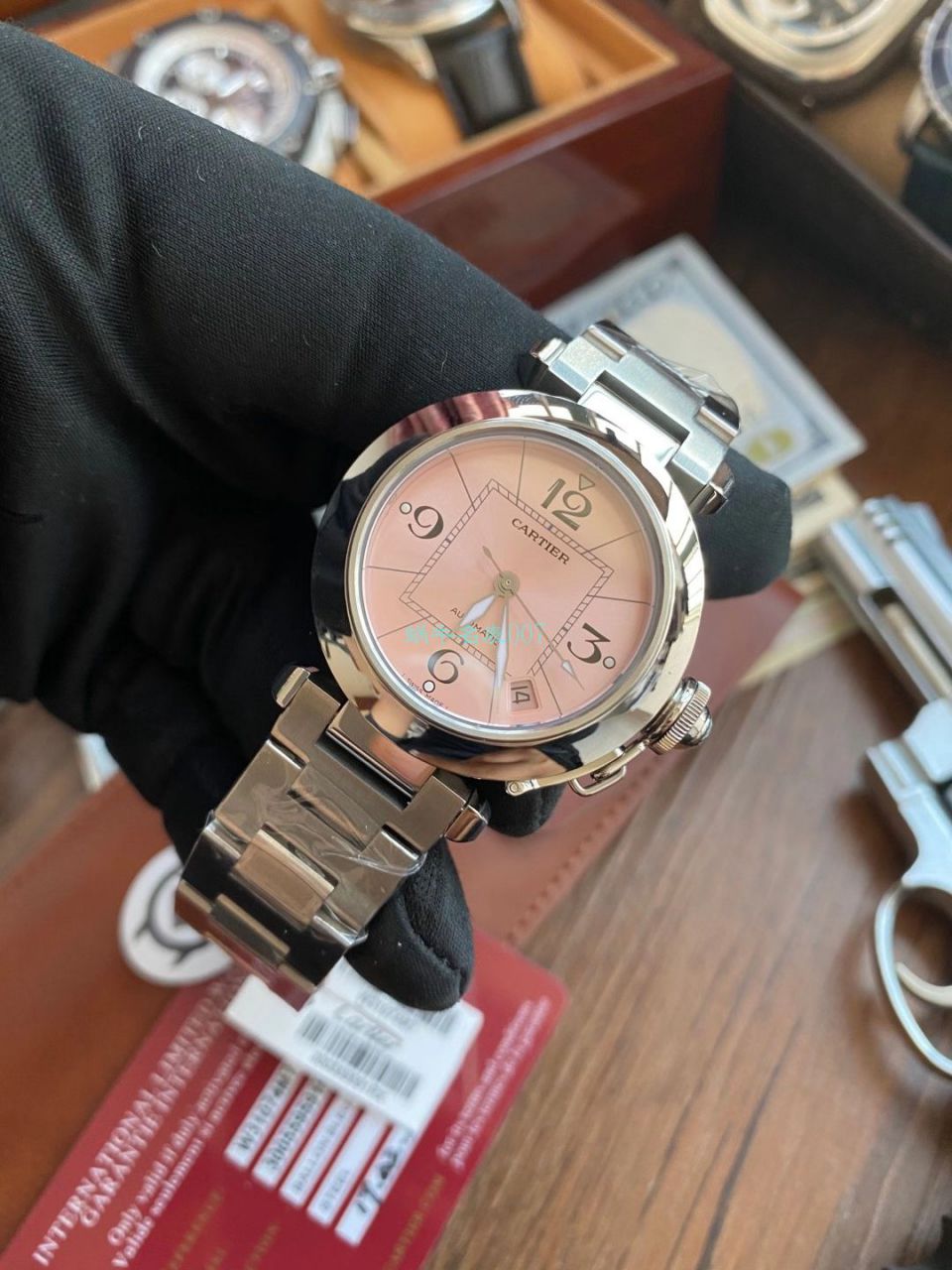 【高品质的复刻高仿手表】V9 Factory  Cartier  帕莎女表W31074M7，W31075M7，WSPA0013 wrist watch  / K319