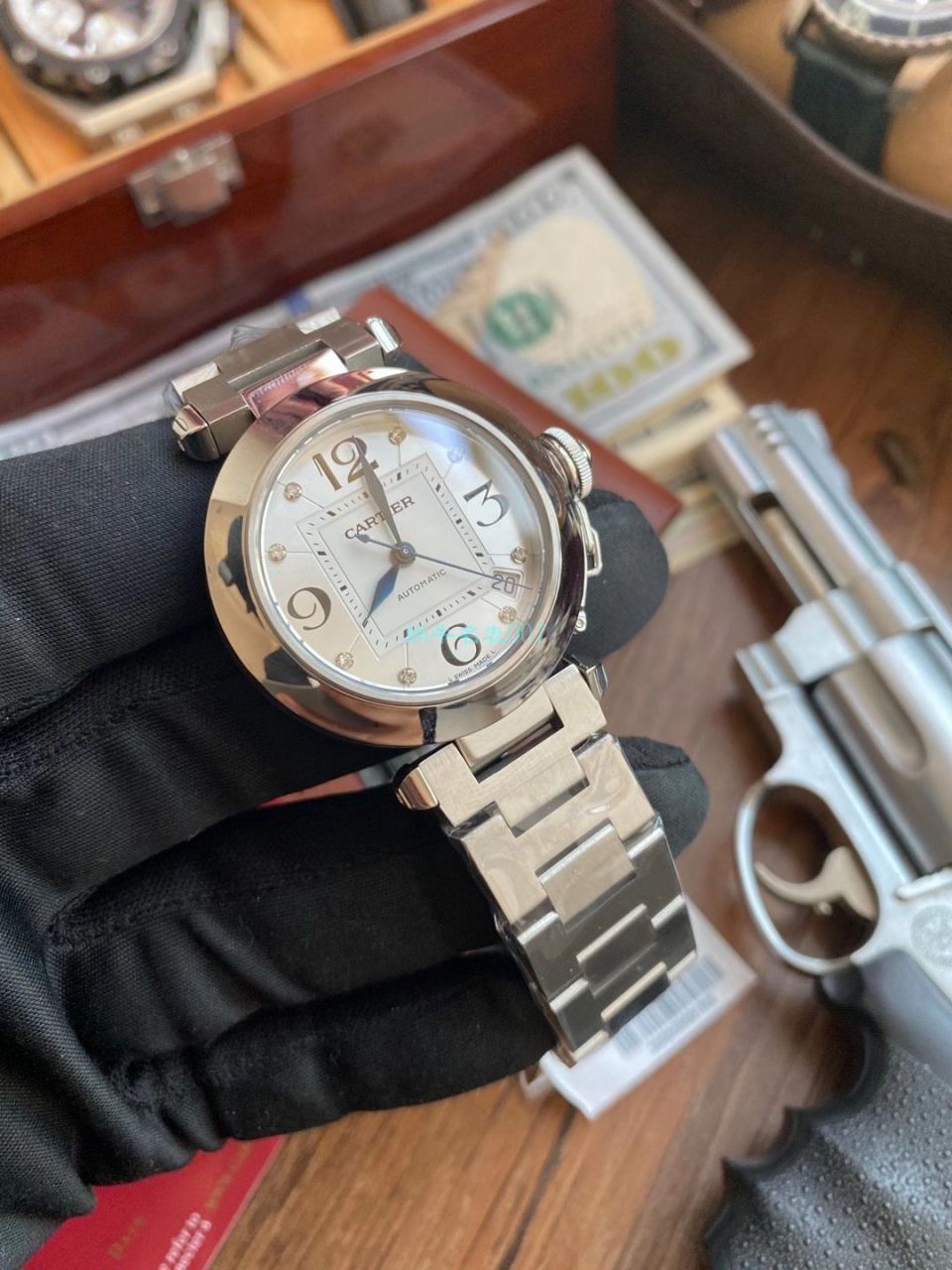 【高品质的复刻高仿手表】V9 Factory  Cartier  帕莎女表W31074M7，W31075M7，WSPA0013 wrist watch  / K319