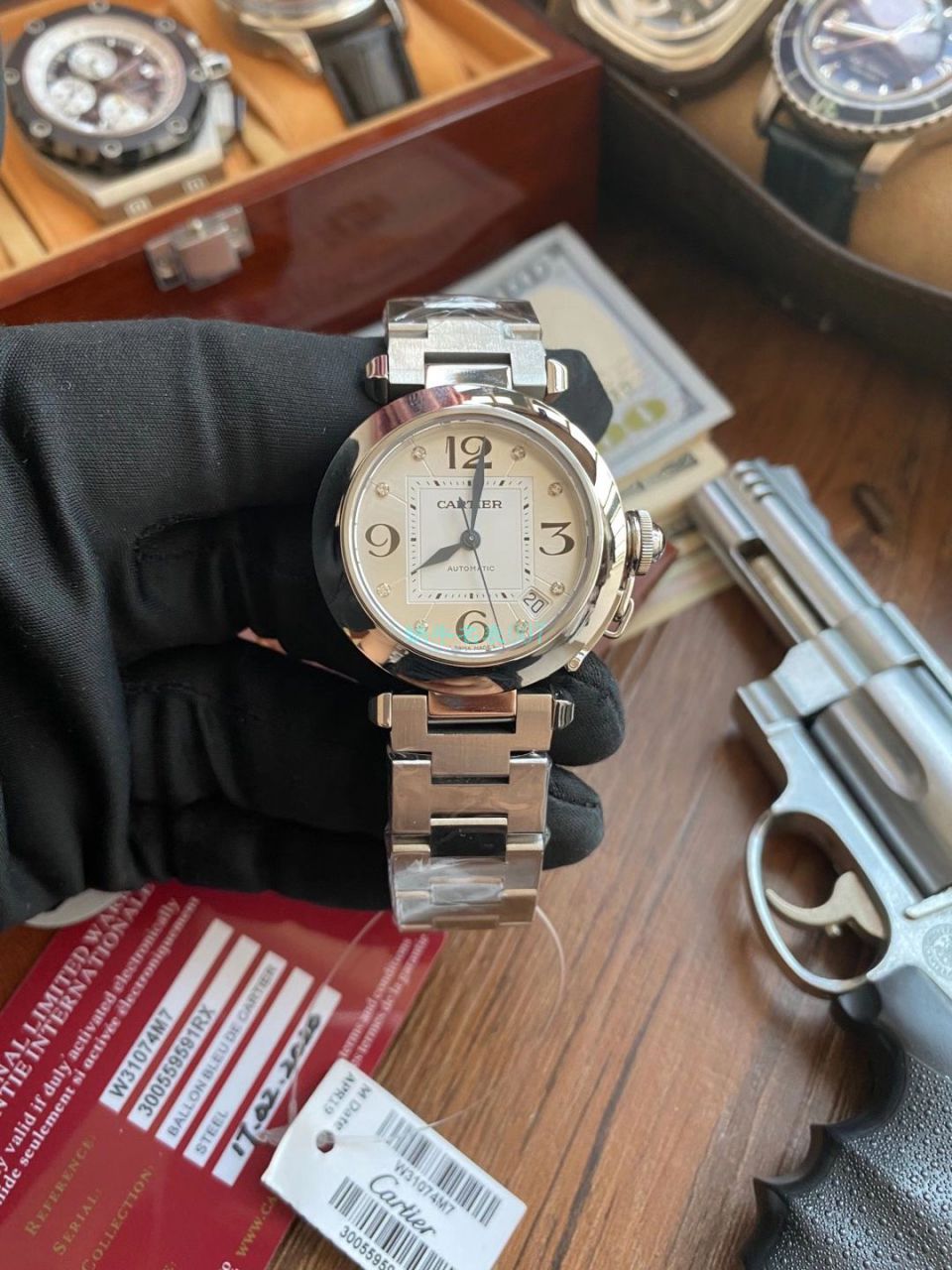 【高品质的复刻高仿手表】V9 Factory  Cartier  帕莎女表W31074M7，W31075M7，WSPA0013 wrist watch  / K319
