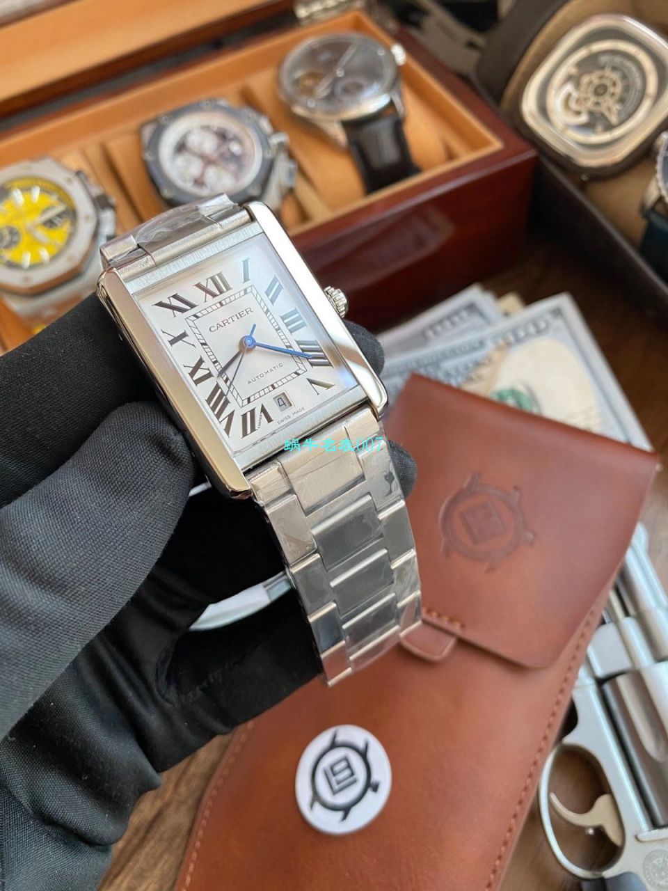 V9 Factory  Cartier  坦克系列1比1复刻高仿手表W5200026（超大号） wrist watch  / K313