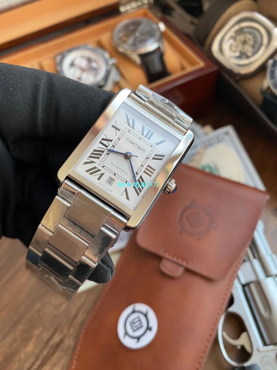 V9 Factory  Cartier  坦克系列1比1复刻高仿手表W5200026（超大号） wrist watch  / K313