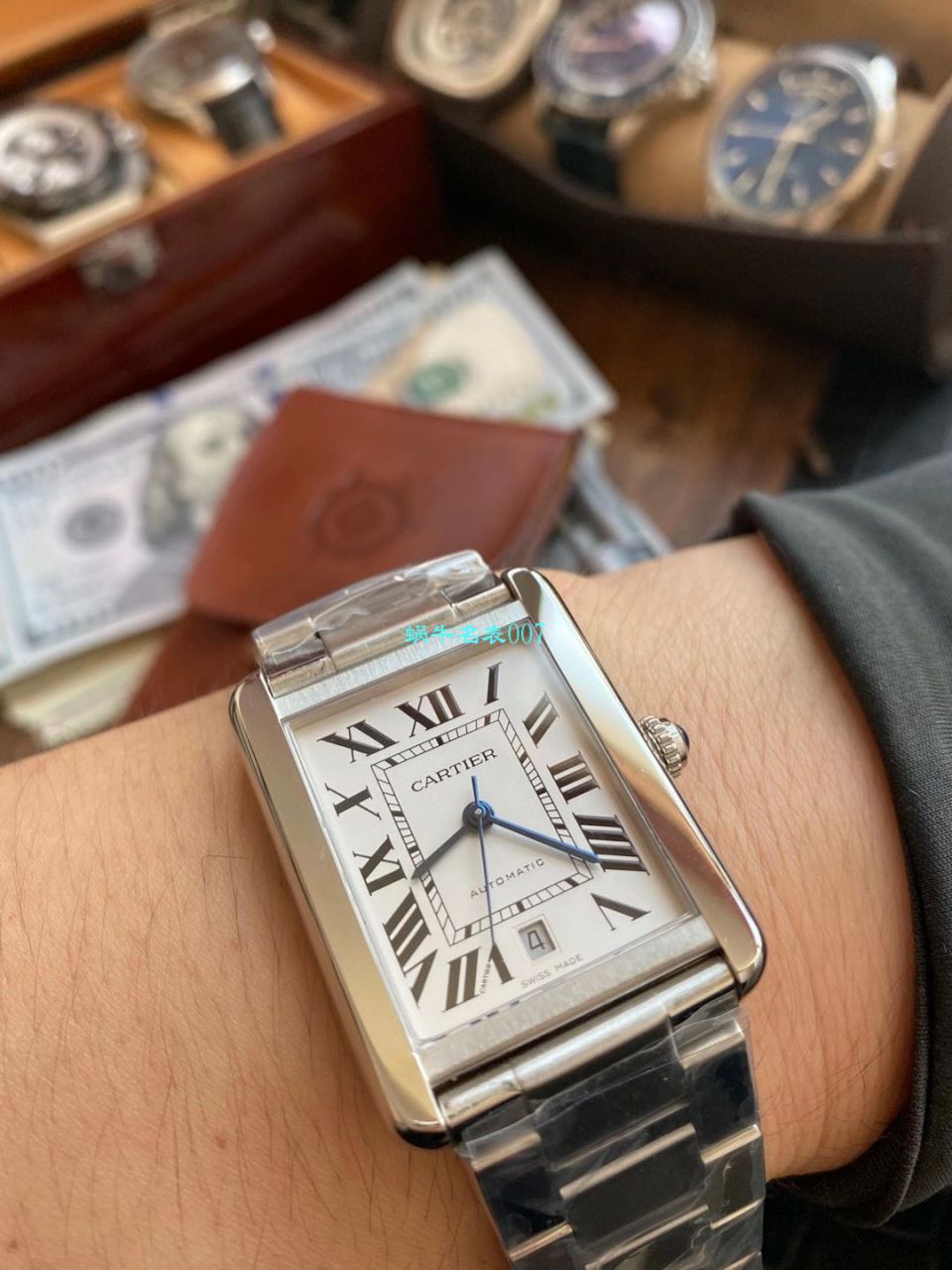 【最大的高仿手表网站】V9 Factory  Cartier  坦克系列W5200026 / W5200027 wrist watch  / K321