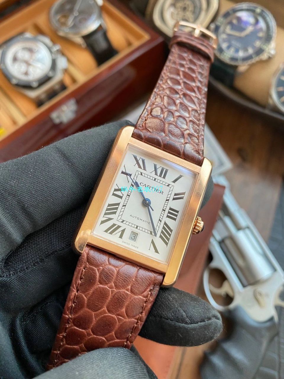 【最大的高仿手表网站】V9 Factory  Cartier  坦克系列W5200026 / W5200027 wrist watch  / K321