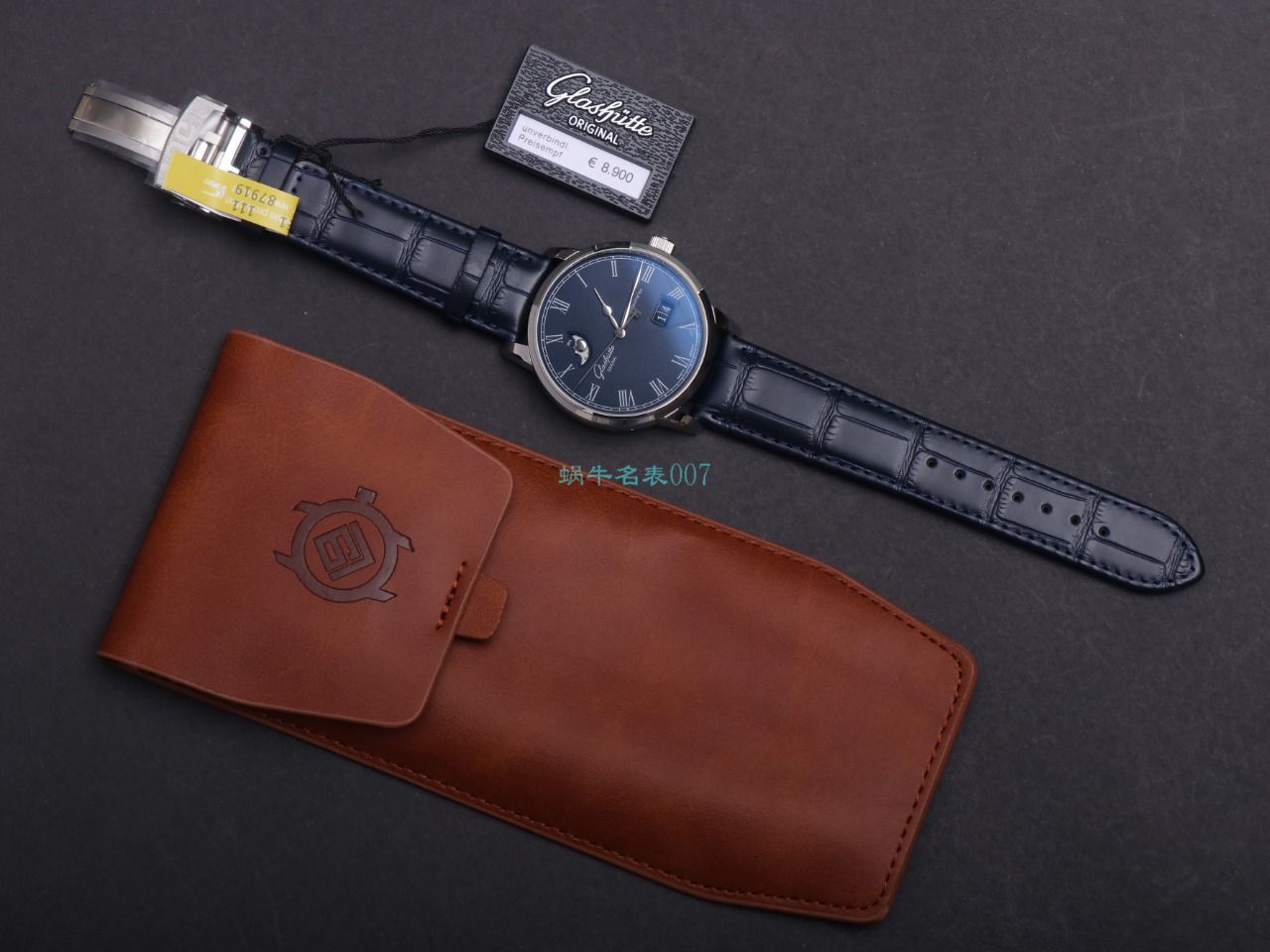 【视频最大的高仿手表网站】V9 Factory glashuette original原创议员月相100-04-05-12-30 wrist watch  / GLA069