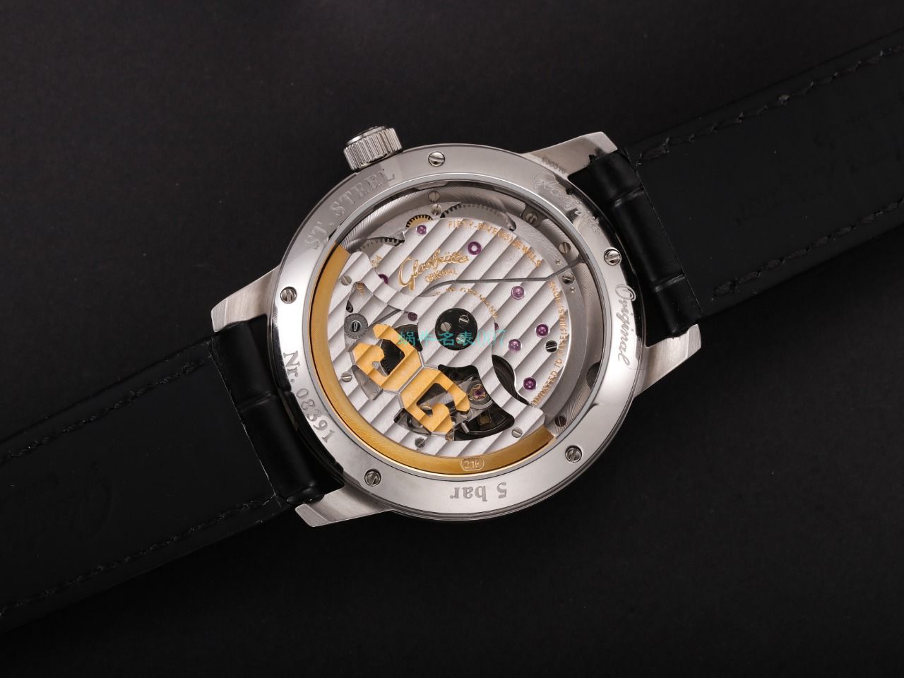 【视频最大的高仿手表网站】V9 Factory glashuette original原创议员月相100-04-05-12-30 wrist watch  / GLA069
