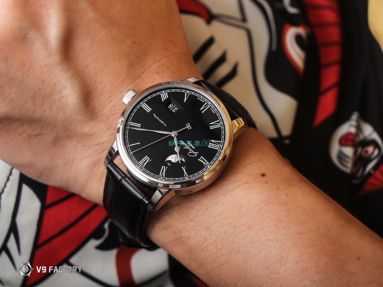 【视频最大的高仿手表网站】V9 Factory glashuette original原创议员月相100-04-05-12-30 wrist watch  / GLA069