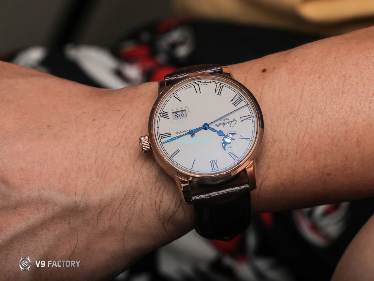 【视频最大的高仿手表网站】V9 Factory glashuette original原创议员月相100-04-05-12-30 wrist watch  / GLA069