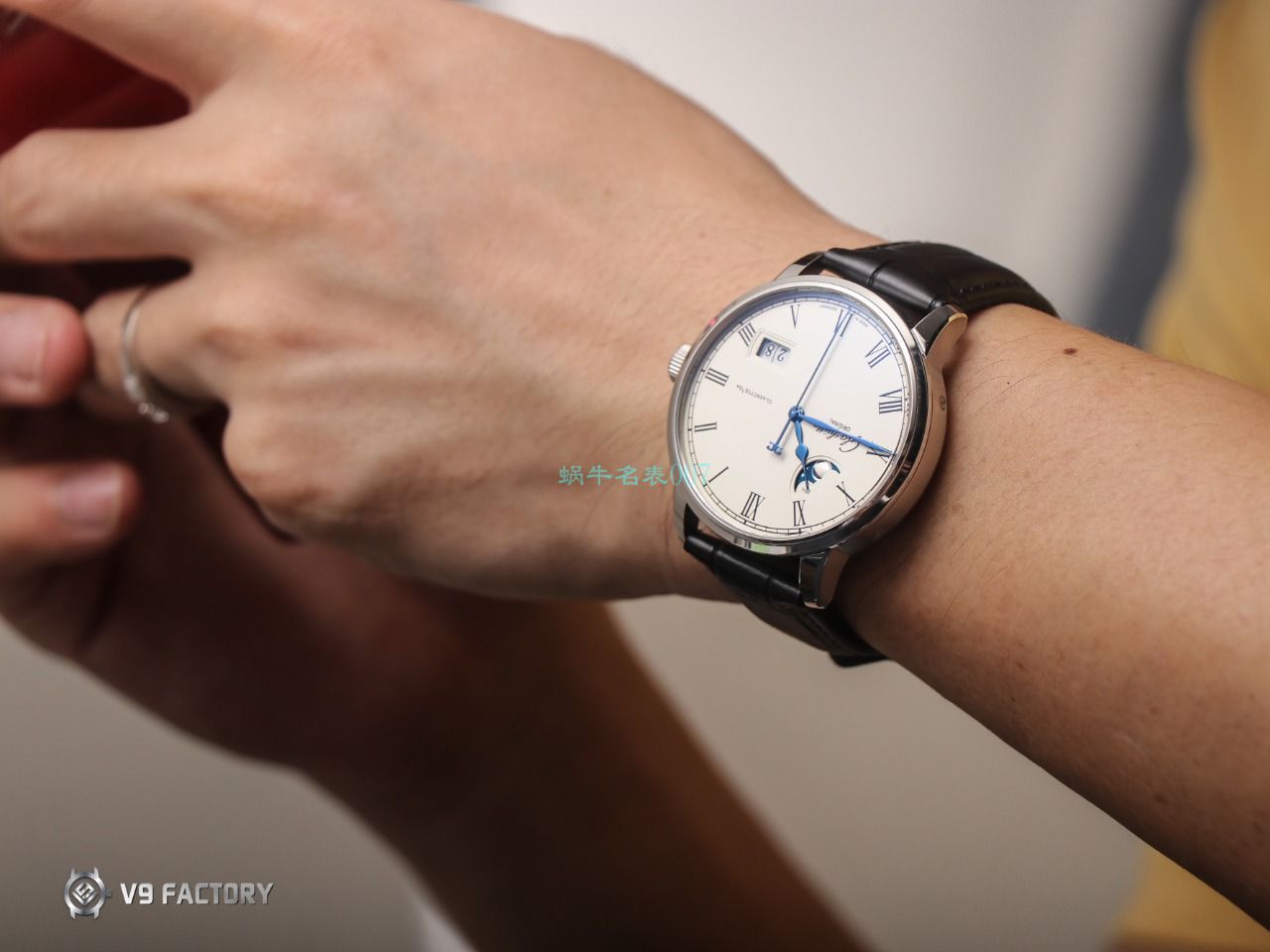 【视频最大的高仿手表网站】V9 Factory glashuette original原创议员月相100-04-05-12-30 wrist watch  / GLA069