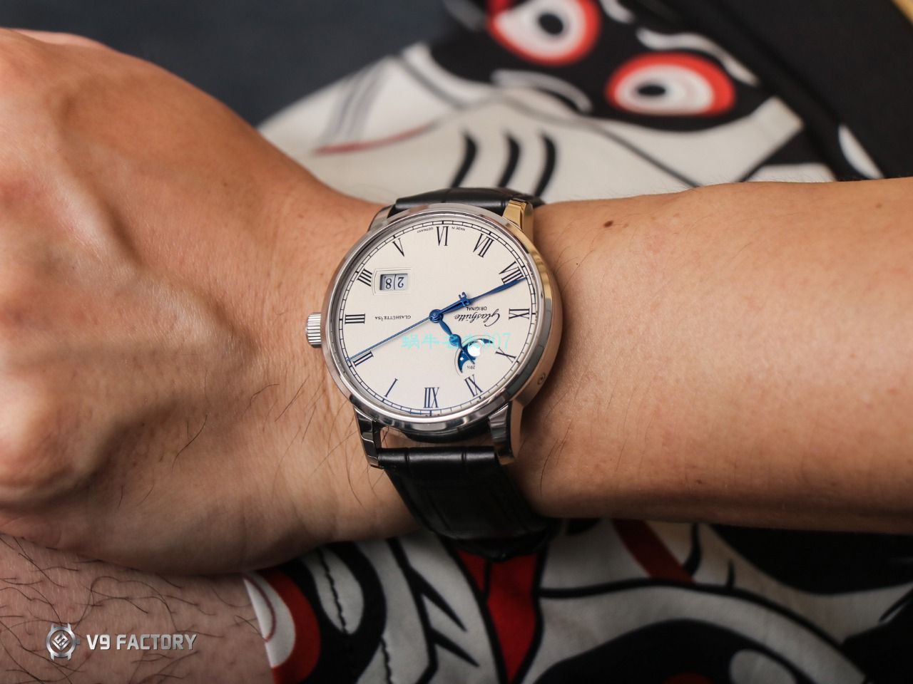 【视频最大的高仿手表网站】V9 Factory glashuette original原创议员月相100-04-05-12-30 wrist watch  / GLA069