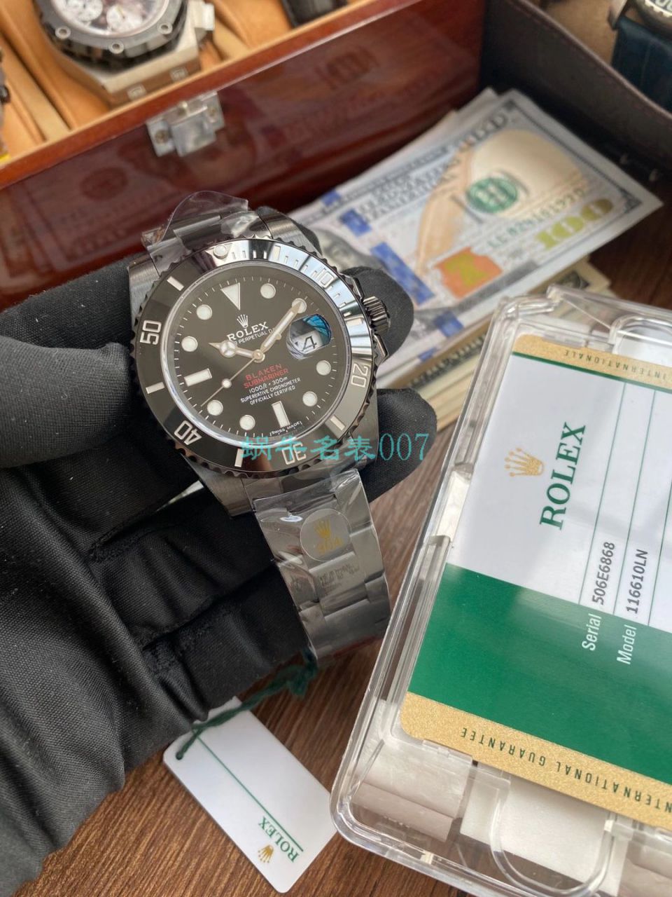 V6 Factory 最新力作 Rolex  Submariner BLAKEN copy customized 版暗夜红改装表 / R680