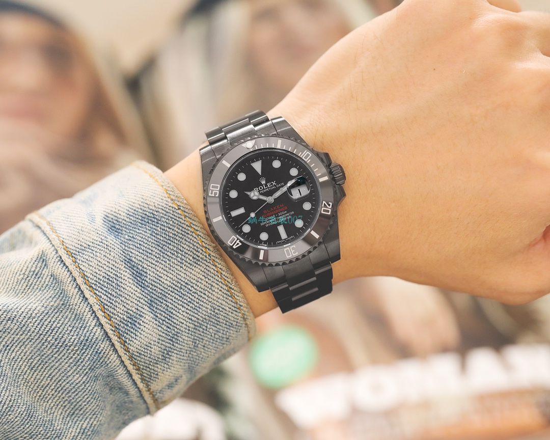 V6 Factory 最新力作 Rolex  Submariner BLAKEN copy customized 版暗夜红改装表 / R680
