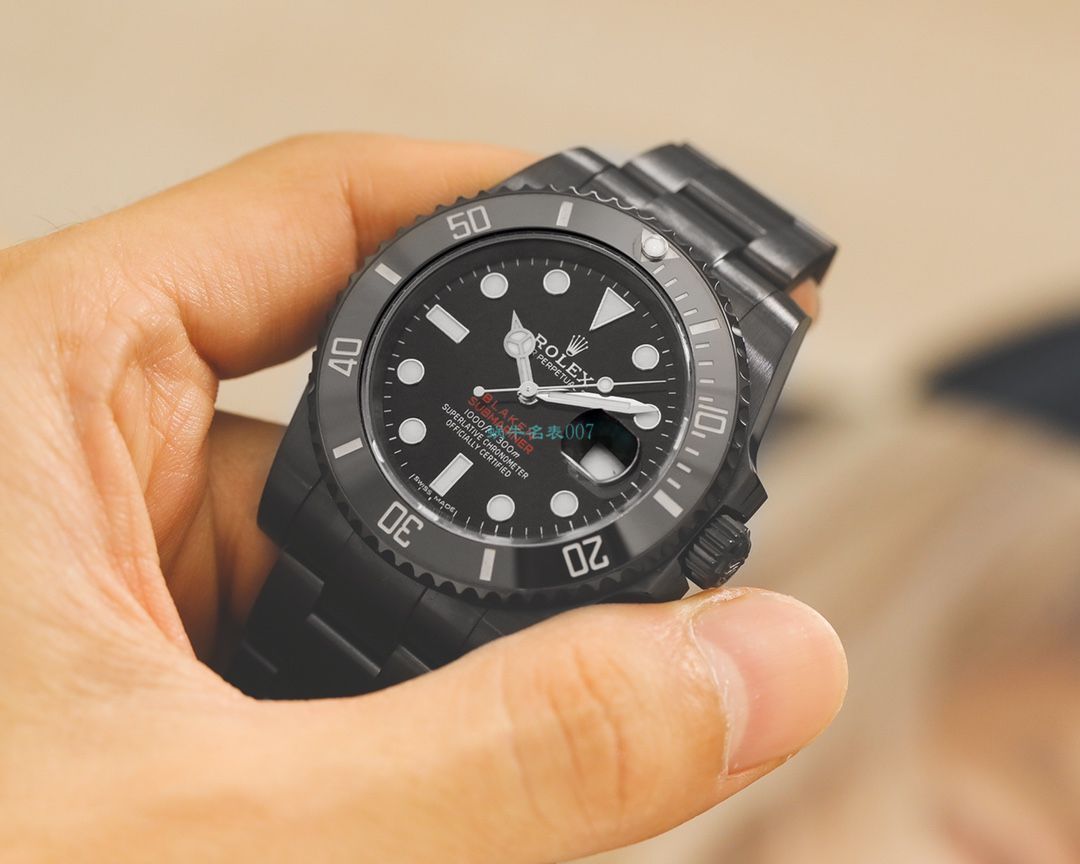 V6 Factory 最新力作 Rolex  Submariner BLAKEN copy customized 版暗夜红改装表 / R680