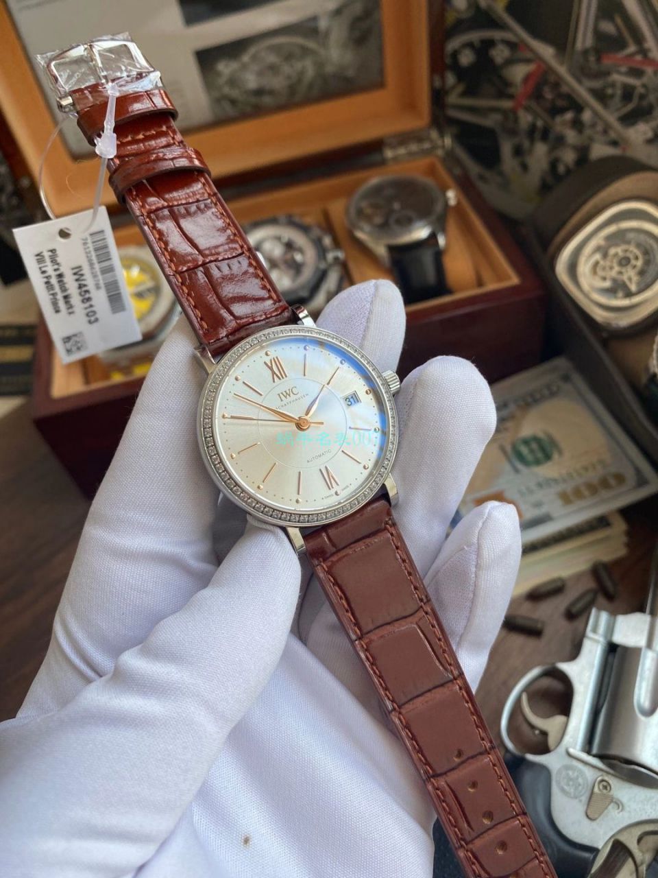 V7 Factory  IWC 柏涛菲诺 top 复刻高仿女士手表IW458103 wrist watch  / WG589