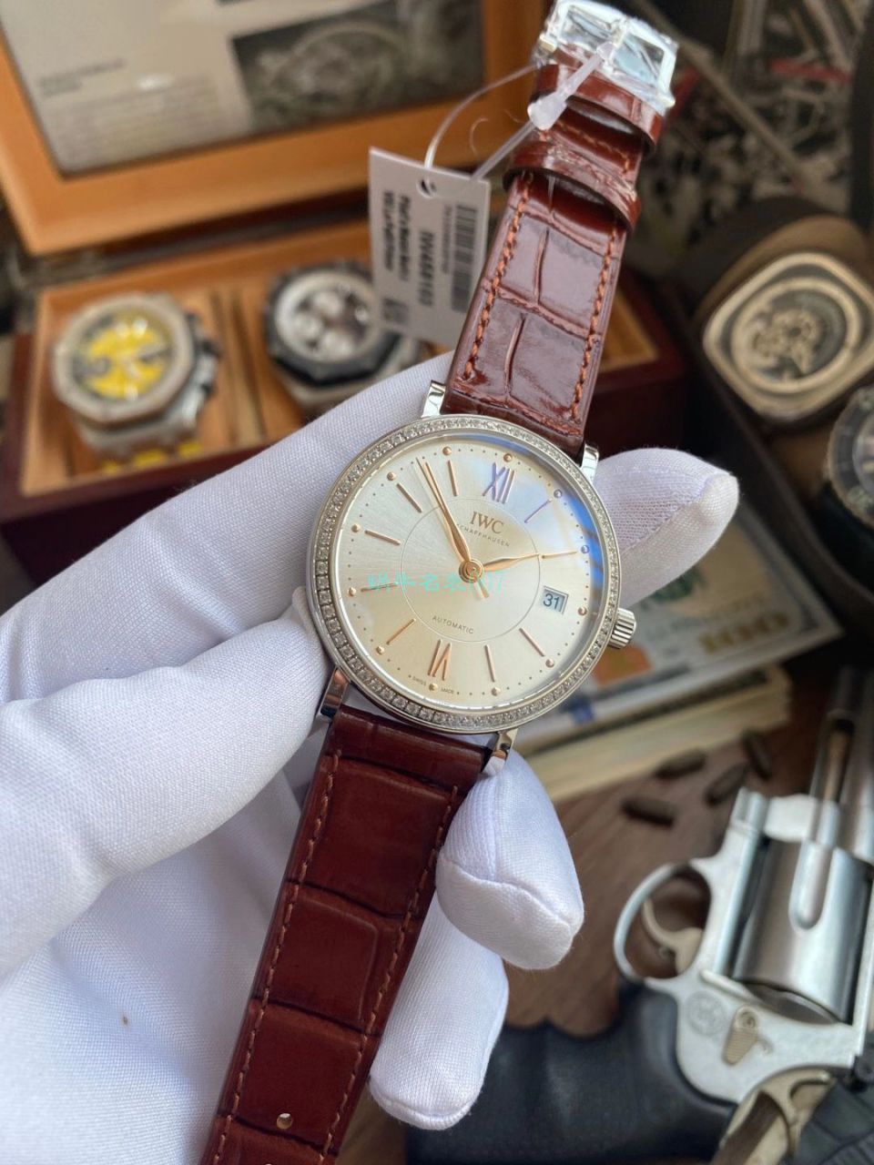 V7 Factory  IWC 柏涛菲诺 top 复刻高仿女士手表IW458103 wrist watch  / WG589