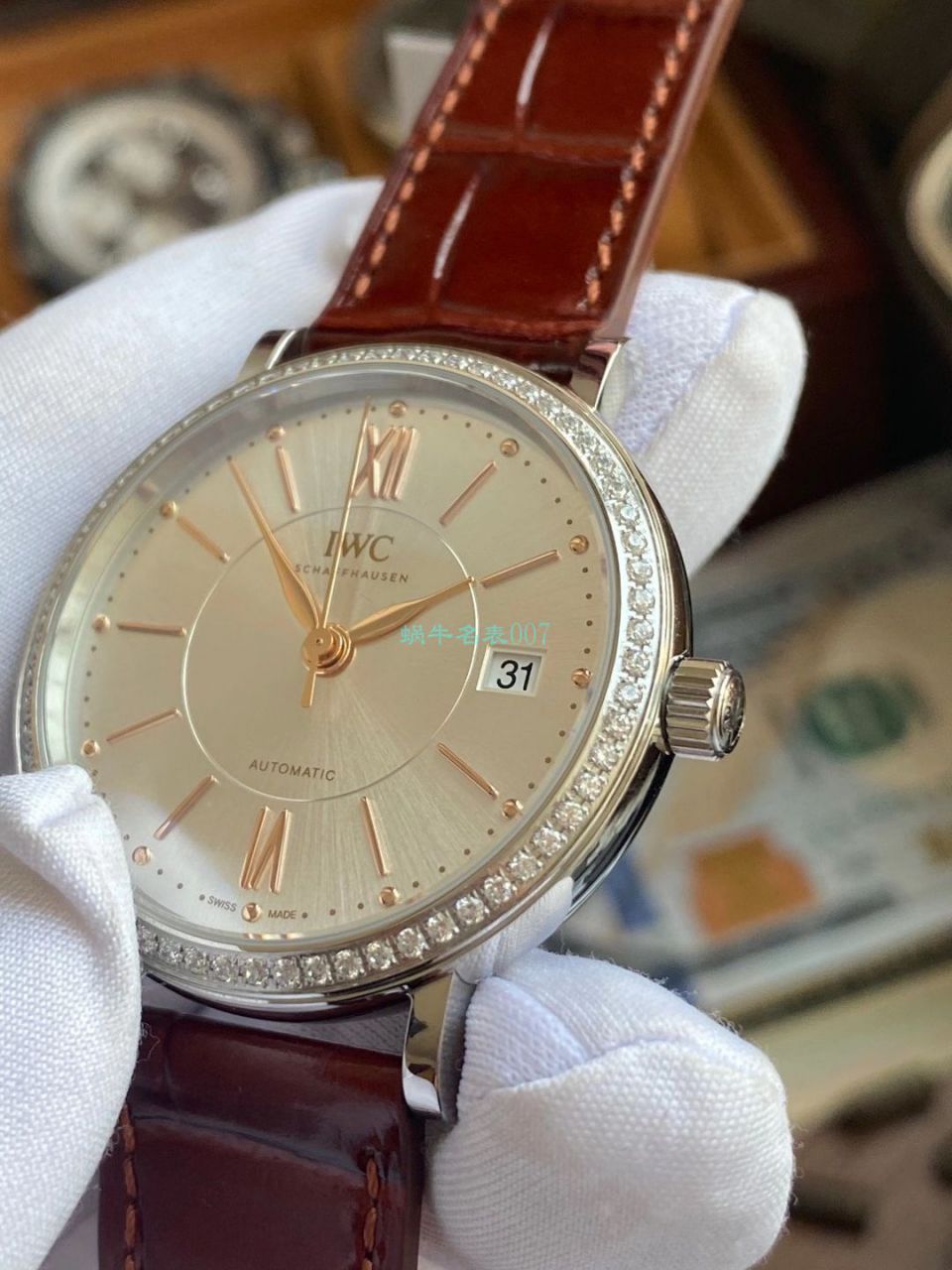 V7 Factory  IWC 柏涛菲诺 top 复刻高仿女士手表IW458103 wrist watch  / WG589