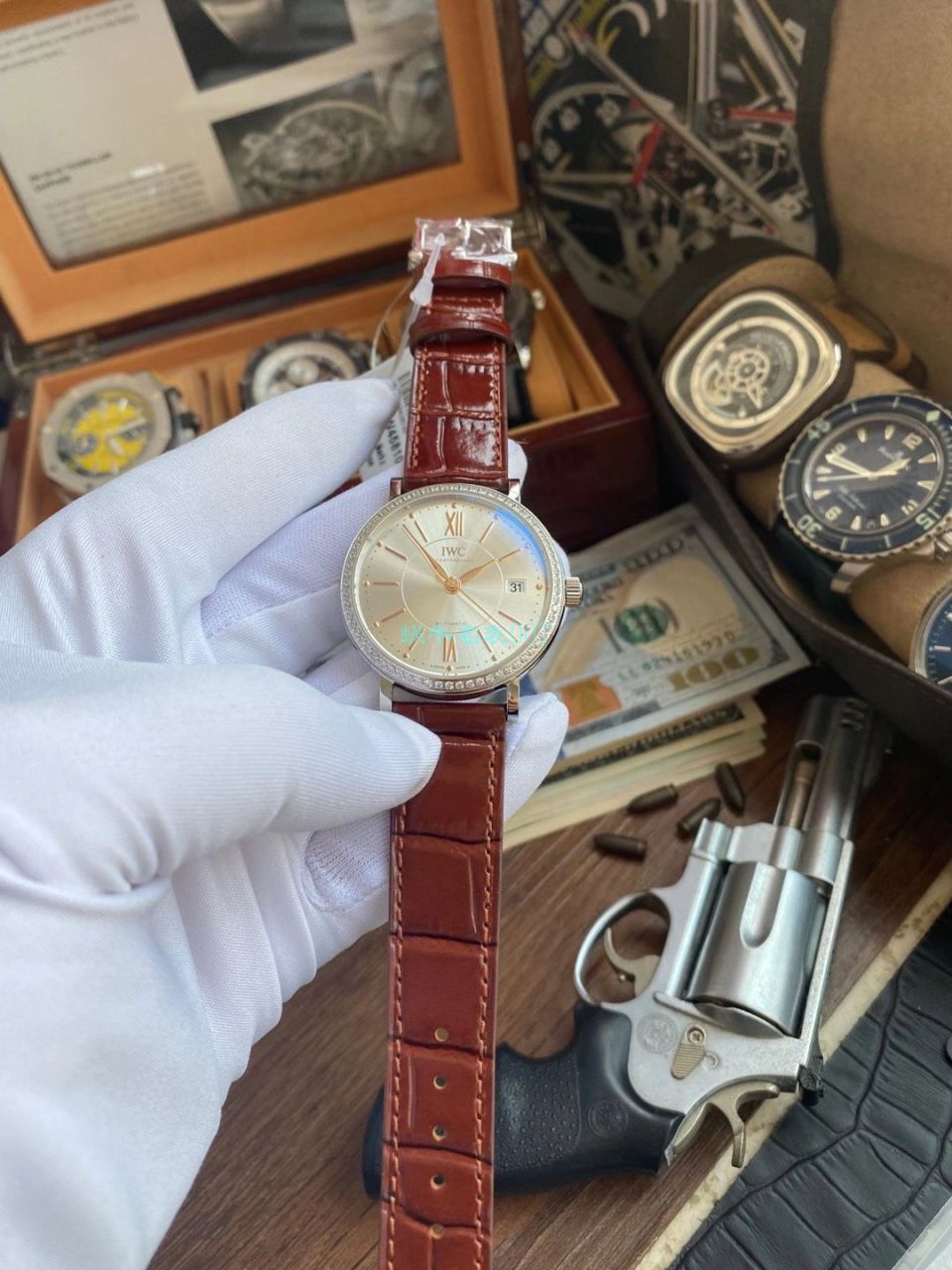 V7 Factory  IWC 柏涛菲诺 top 复刻高仿女士手表IW458103 wrist watch  / WG589