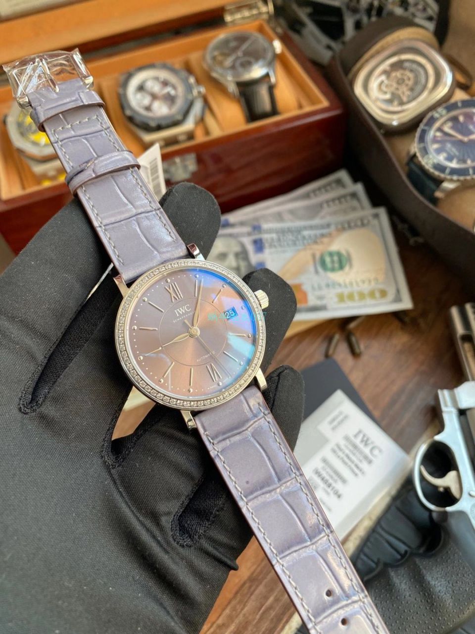 V7 Factory 官网 IWC 复刻高仿柏涛菲诺女款IW458104 wrist watch  / WG590