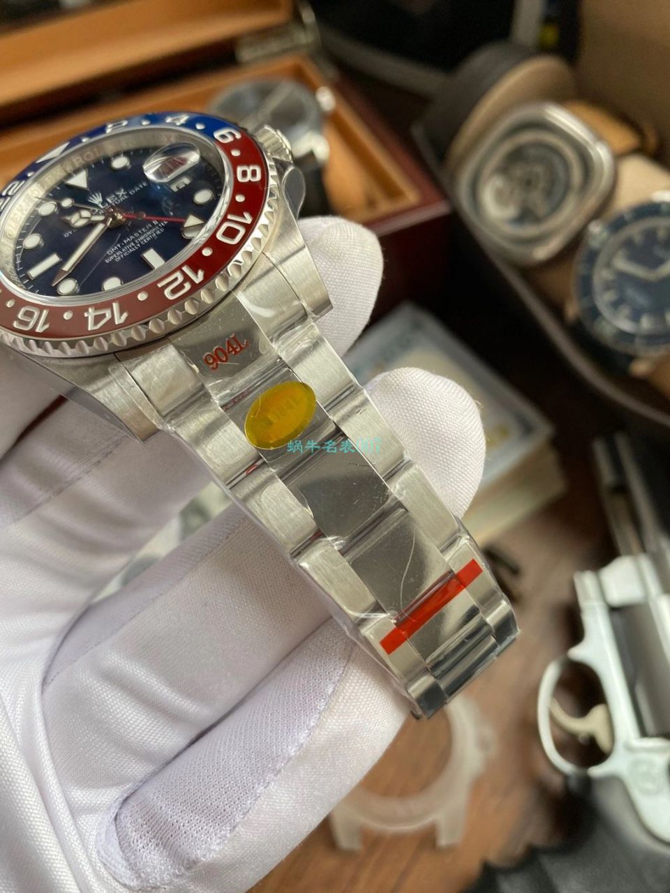 N Factory  Rolex  GMT MASTER II top 复刻高仿可乐圈红蓝 Composite 圈m126719blro-0003 wrist watch  / R682