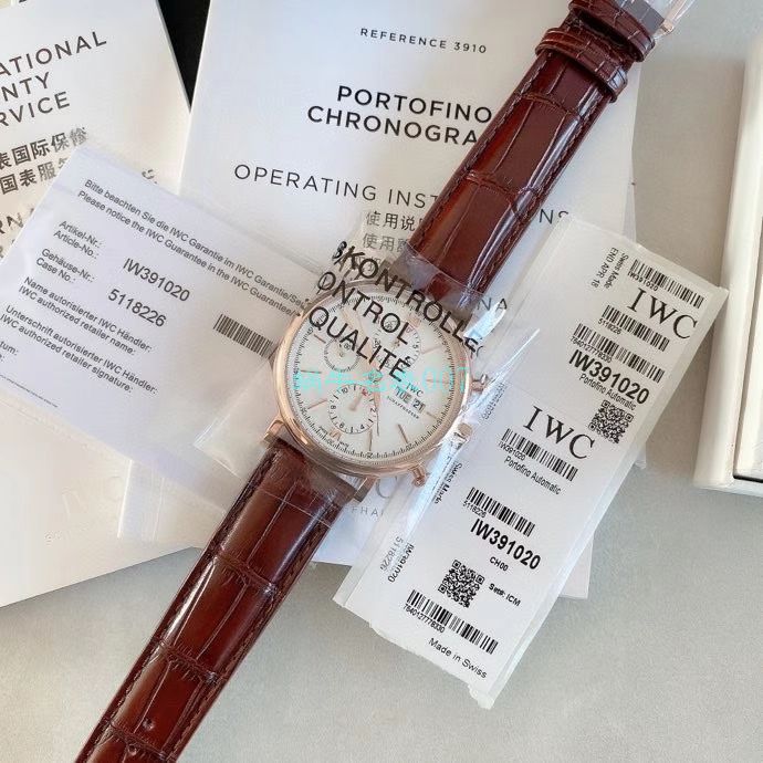 【原单】 IWC 表IWC柏涛菲诺系列150周年纪念版IW391024、IW391023 wrist watch  / WG172